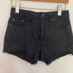 TALULA Black Wash Cut Off Denim Jean Shorts 
Size 26